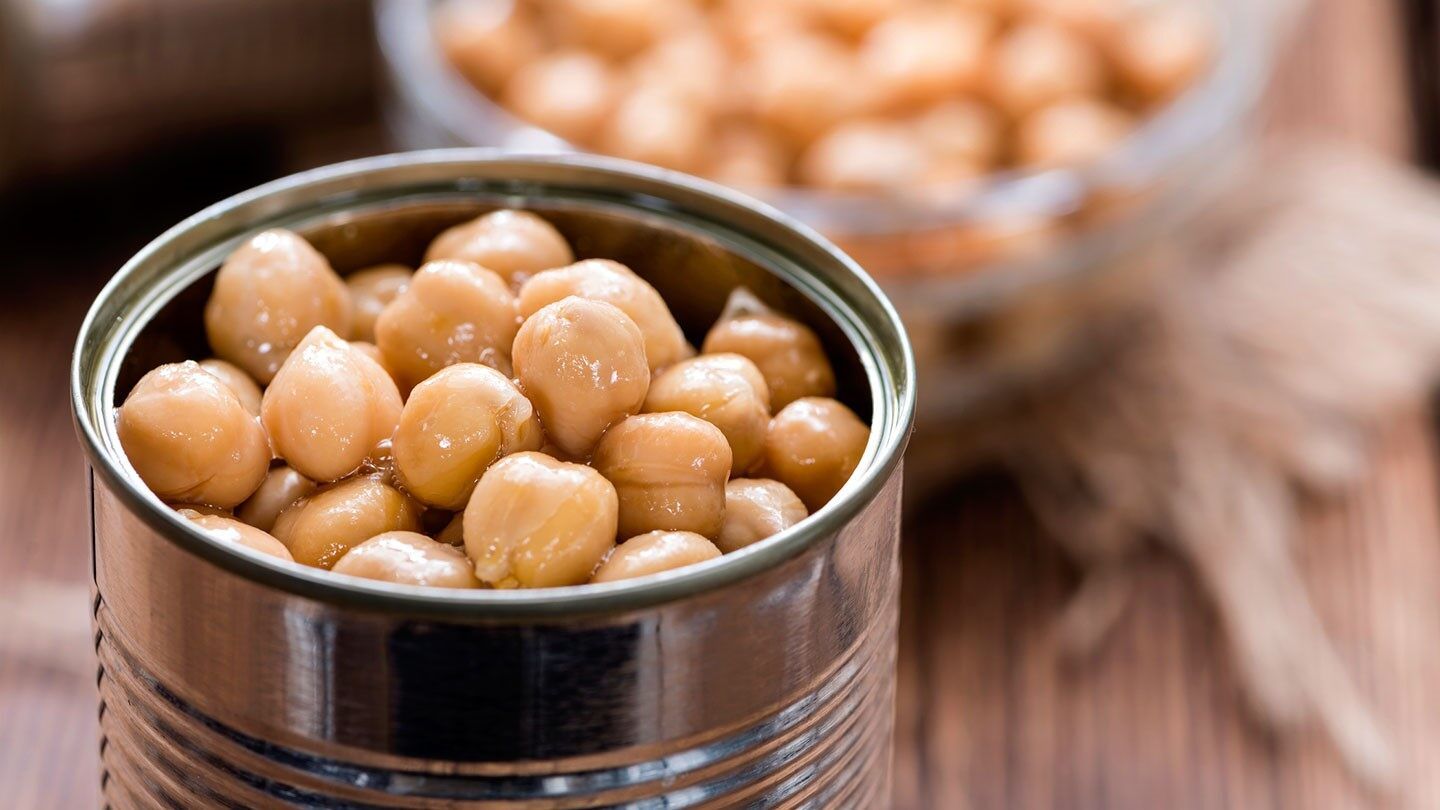 a can of chickpeas