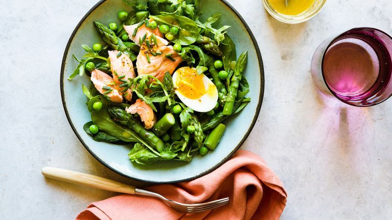 asparagus salmon salad