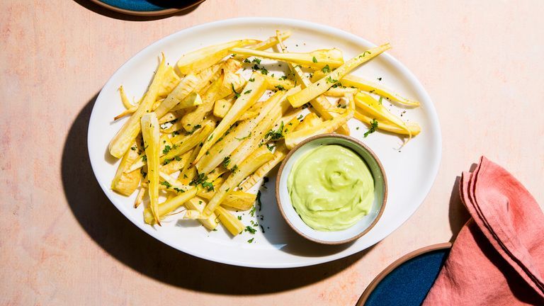 baked parsnip fries